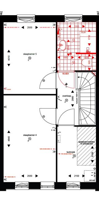 extra badkamer 2e verdieping